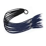 Pferdeschwanz Extensions 12 Stück bunte Perücken, Zopf-Pferdeschwanz-Stirnband, gedrehte geflochtene synthetische Haarteile, Verlängerungszubehör, elastische Gummi-Haarbänder Ponytail Extension (Colo