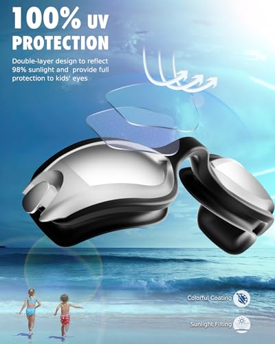Aegend Swim Goggles for Kids 3-14 — view 4