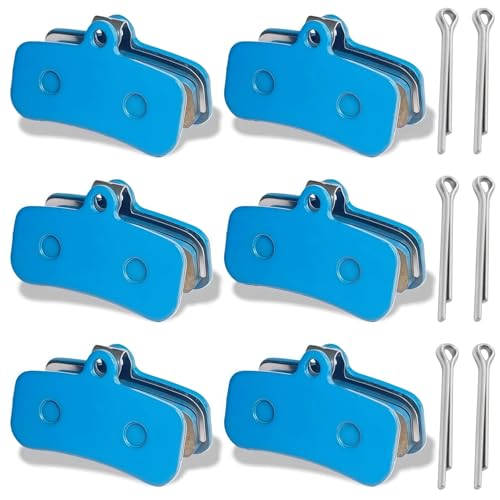 Image of 6 Pcs Disc Brake Pads Set for Sur Ron Light Bee X /S, Talaria Sting R MX3 MX4, Segway X160 X260 Front and Rear Brake Pads for Electric Dirt Bike Replacement Parts