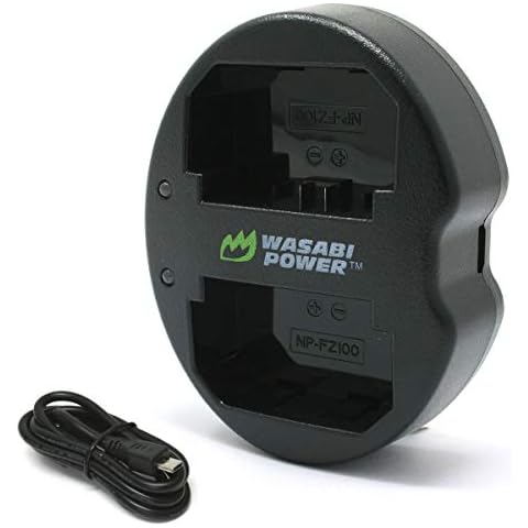 Wasabi Power Battery Charger for Sony NP-FZ100, BC-QZ1 and Sony FX3, a1, a9, a9 II, a7C, a7R III, a7R IV, a7S III, a7 III, a7 IV, a6600 Cover