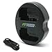 Wasabi Power Battery Charger for Sony NP-FZ100, BC-QZ1 and Sony a9, a7R III, a7R IV, a7 III