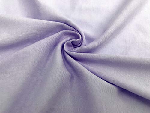 Image of TL Care Supreme 100% Natural Cotton Jersey Knit Fitted 18 inch x 36 inch Cradle /Bassinet Sheet, Lavender, Soft Breathable, for Girls