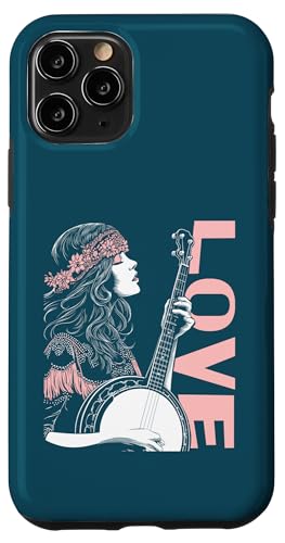 Hippie Gypsy Banjo Girl Bluegrass Festival Music �X�}�z�P�[�X iPhone 11 Pro �p