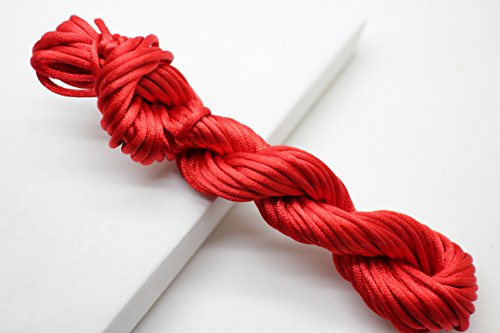 New 20Bundles 200Yards 2.5Mm Satin/Rattail Silk Cord For Necklace Bracelet Beading Cord #TOP6