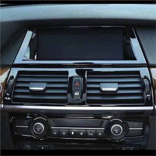 Moldura de consola central para BMW X5 E70 y X6 E71, accesorios de marco de aire lateral SEO 2