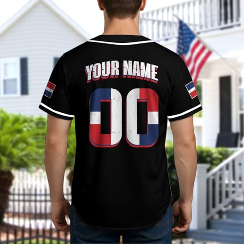 Dominican Republic Baseball Jersey Custom Name Number, Dominicana Fan Shirt for Men Women, Republica Dominicana Fan miniatura 3