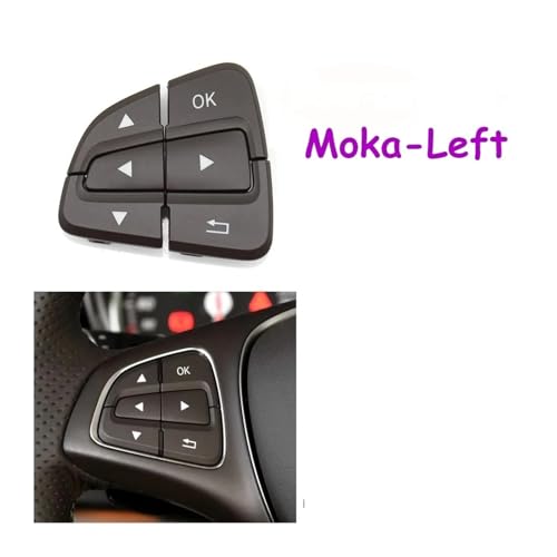 Boutons commutation commande volant Benz W176 W246 W156 finition Moka gauche - 2