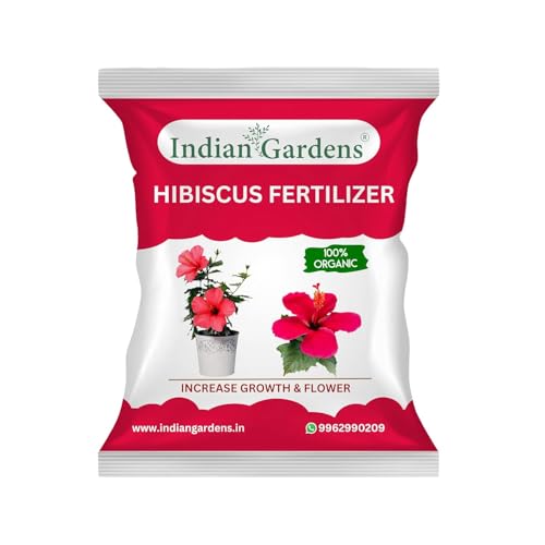 Image of Indian Gardens - Hibiscus Organic Fertilizer (5 Kg) | Flowering Plant Fertilizer |Organic Plant Food For Flowering | Healthy Stems And Strong
