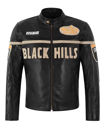 Veste en cuir de vachette de course Smart Range : affirmez votre liberté de motard