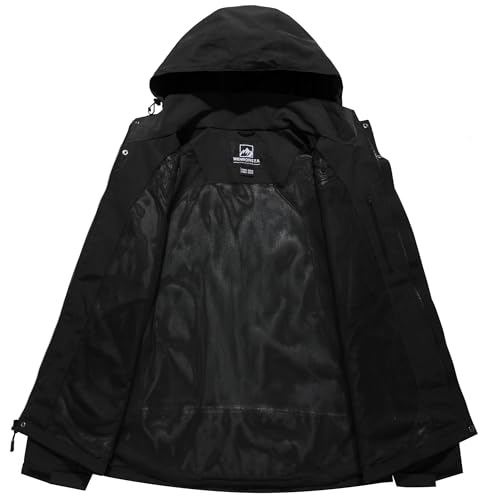 WENRONSTA Men's Lightweight Rain Jacket Waterproof Windbreaker Hooded Raincoat Shell Jacket Outdoor Hiking Fishing Travel2