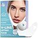 V Line Lifting Mask V Shaped Slimming Face Mask Chin Up Patch Face Lift Tape Double Chin Reducer V Up Contour Tightening Firming Moisturizing Chin Neck V Shape Mask 5 PCS