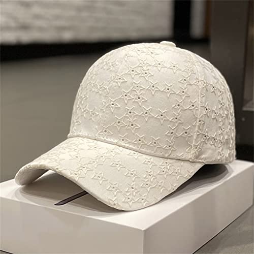 Casquette de baseball brodée femme un chapeau réglable en coton pour le printemps