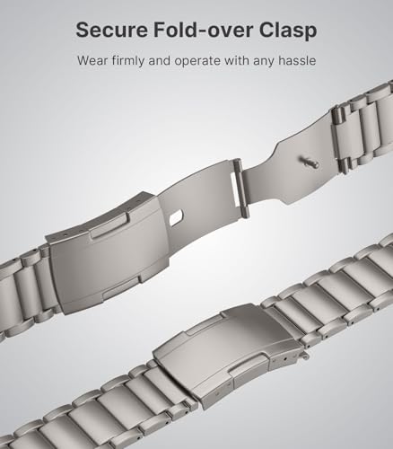 Bracelet en titane anti-rayures VELORE pour Apple Watch, fixation robuste et ajustement précis - 5