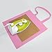 NPBAG 5 Pack 15'' X 16'' Baby Pink Cotton Tote Bags, Blank Bulk Cloth bags with 1pc of PTFE Teflon Sheet