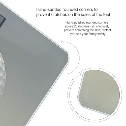 Báscula digital de baño Golf Ball con plataforma amplia miniatura 4