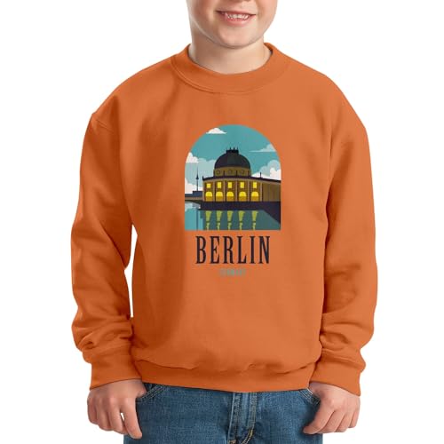 Sweatshirt enfant Berlin Germany pull chaud anti-irritation Allemagne