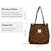 Husalsea Bolso Tote en Tela de Leopardo para Mujer Imagen de Husalsea Bolso Tote en Tela de Leopardo para Mujer