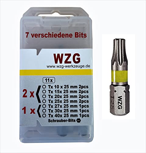 2 x 11 St. Profi Torx Bits in den gänigen großen 11St,2xTx10,2xTx15,2xTx20,2xTx25,1xTx27,1xTx30,1xTx40 (2) Cover