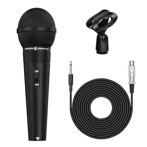 DIGIMORE Professional Cardioid Dynamic Microphone | Wired Mic wit...