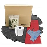 Emergency Zone Potty Box Complete Toilet Set, Portable, Collapsible Toilet with Liners and Toilet Ch