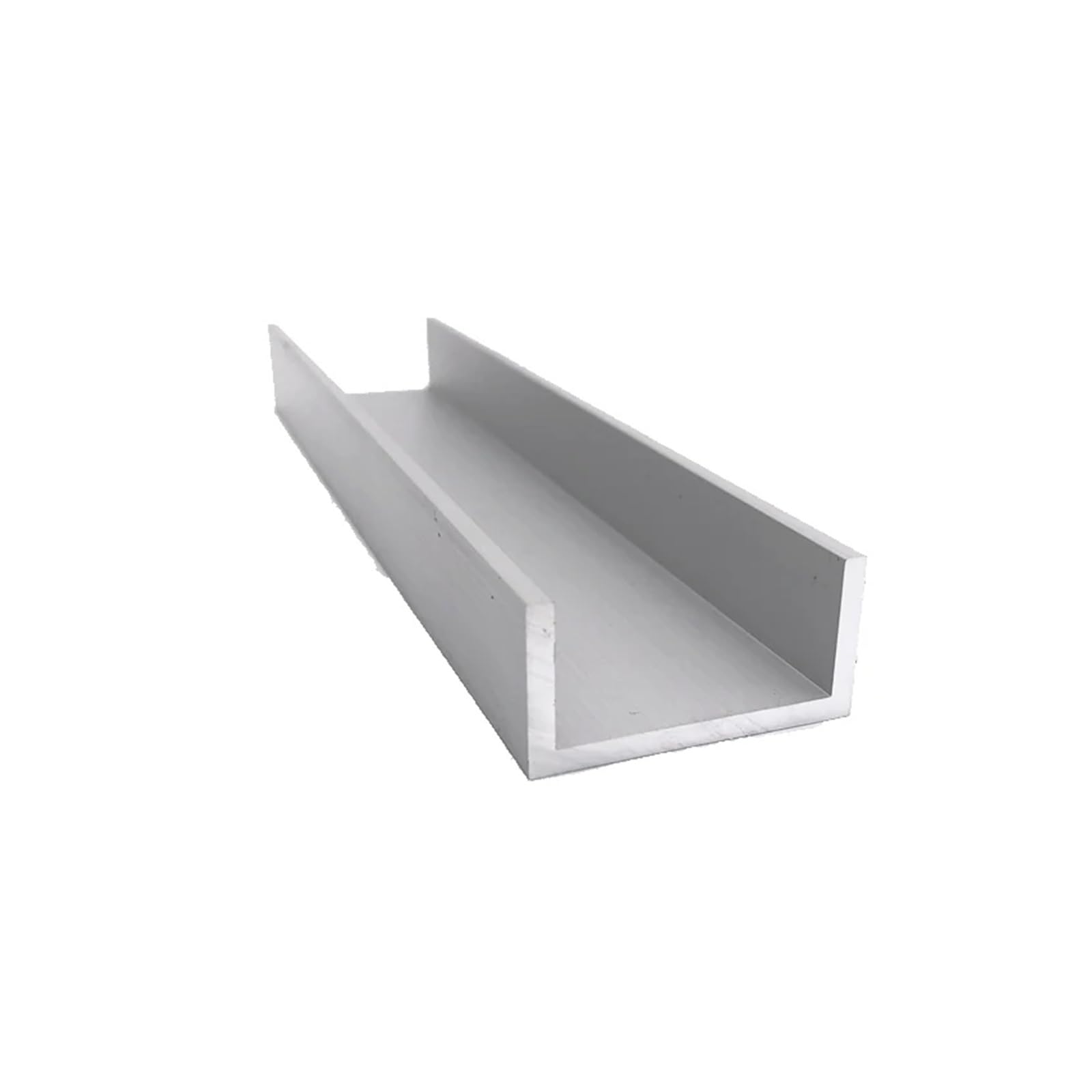 Aluminio En Forma De U Perfil de aluminio en forma U, ancho exterior 40 mm, longitud 50 cm, borde aleación recubierto vidrio Para Bricolaje(40mm x 10mm x 1mm)