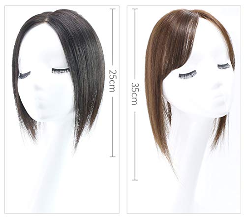 Cheveux humains mono solution cheveux clairs postiche 8x12 cm