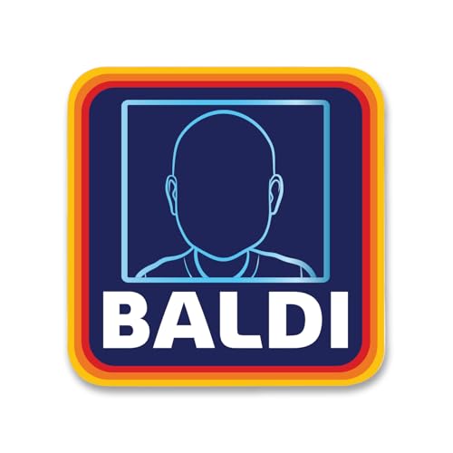 SC Products Baldi Funny Coaster Dad Gifts for Bald Men | 9x9cm MDF Fathers Day Beer Dad Coaster | Fathers Day Presents Funny Gifts For Men | Birthday Stocking Fillers Joke Presents for Grandad