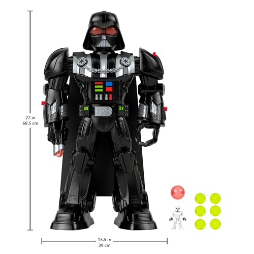 Mattel HXG51 Fisher-Price Imaginext Star Wars Darth Vader Bot 2+ Ft Tall Toy thumb #2