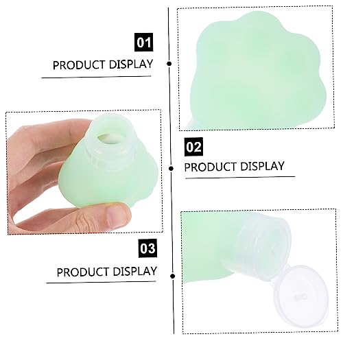 minkissy Dispensador De Garrafa De 2 Peças Recipiente De Sabão De Viagem Garrafas De Silicone De Via