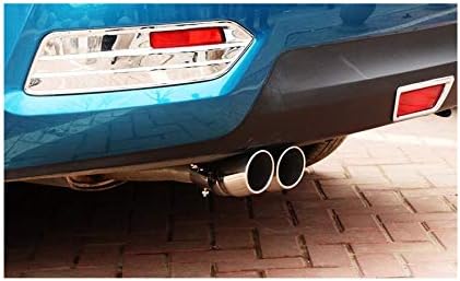 1pcs Silver Stainless Steel Exhaust Tail Rear Muffler Tip Tailpipe Trim for Hyundai Tucson 2010 2011 2012 2013 2014 2015 2016 2017 2018 2019 2020