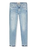 THE SKINNY CROP Luxe Vintage Skywalk Distressed with Distressed Hem