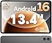TECLAST T65 Tablette 13.4" Android 16, Écran 120Hz, Dual SIM 4G LTE, 2.2 GHz Octa-Core, 26 Go RAM + 128 Go ROM, Widevine L1, 8000 mAh, Grande Tablette Tactile pour Regarder des Films et Streaming