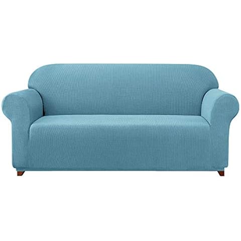 subrtex Light Blue 2-Seater Sofa Cover Cover