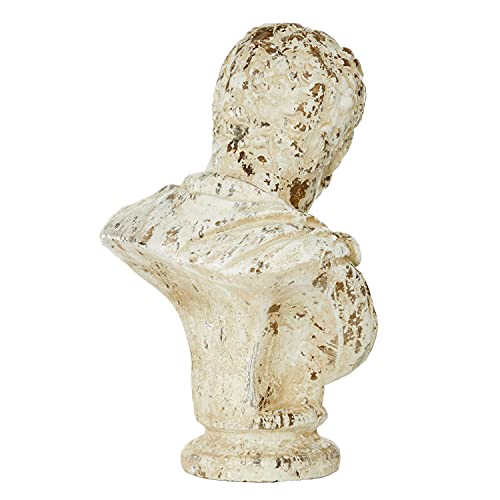 Deco 79 Beige Resin Vintage Sculpture, Bust 26 X 17 X 14 #TOP4