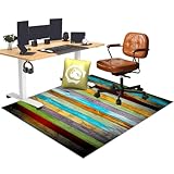 Tapis de protection pour moquette : Oubliez votre tapis de chaise en plastique encombrant ! Ce tapis de chaise de bureau est fabriqué en polyester haute densité. Sa surface antidérapante permet à votre chaise à roulettes de glisser facilement. Robuste et adapté aux moquettes et aux parquets, ce tapis de protection arbore des motifs uniques qui s'harmonisent avec votre pièce, que ce soit pour votre chaise de bureau ou de gaming. Il convient parfaitement à votre salle de jeux, votre cham
