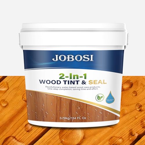 Advanced Wood Stain&Sealer, (Natural Cedar, 1 Gallon), Enhances Wood Grain, Waterproof, Flexible,...