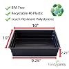 5-Pack 1010 Garden Growing Trays Without Drain Holes - 10" x 10" Plastic Hydroponic Plant Trays For Wheatgrass Sprouting , Microgreens Seed , Nursery Flats, Greenhouse Supplies… #1