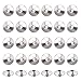 NBEADS 100 Pcs 6mm Flat Round Metal Spacer Beads 304 Stainless Steel Smooth Loose Beads for DIY Jewelry Making Findings