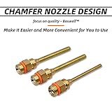 Pure Copper Glue Gun Nozzle 2.76" (70mm) Long 0.06" 0.08" 0.12" (1.5mm 2.0mm 3.0mm) Bore Diameter Thread Diameter 7/16 inch with Spanner and Protecting Jacket for Replacement 3Pcs/Set - Image 3