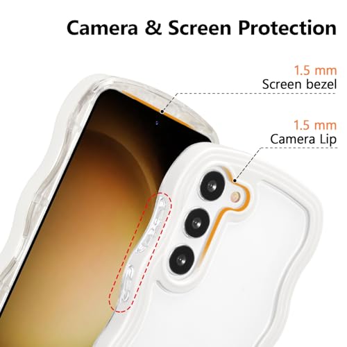Housse fine Samsung S24 esthétique transparente blanche - 4