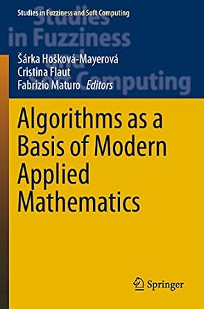 Algorithms as a Basis of Modern Applied Mathematics: 404 1st ed. 2021 Edition book cover