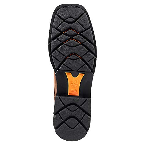 Ariat Mens Cascade 8" Wide Square Toe Steel Work Western Boot, Alamo Brown, 10.5 Wide US