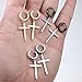 TXPFF 3 Pairs of Cross Earrings Dangle Hinged Men Earrings Stainless Steel Cross hoop Earrings for Men and Women,Silver,Gold,Black（Fashion cross）