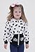Disney 101 Dalmatians Patch Little Girls French Terry Zip Up Cosplay Hoodie Polka Dots Black/White 6