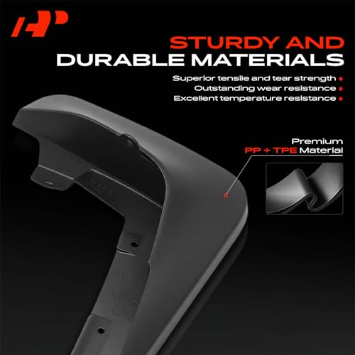 Image of A-Premium Mud Flaps, No Drilling Required Splash Guards with Accessories | Compatible with Infiniti FX45 S50 03-08 V8 4.5L, FX35 S50 03-08 V6 3.5L, Set of 4 Front and Rear