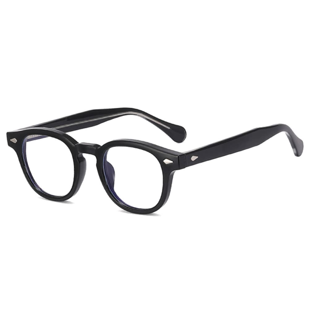 Damskie kwadratowe okulary oprawka przezroczyste anty-niebieskie światło okulary retro męskie zawias sprężynowy optyczne nity oprawka