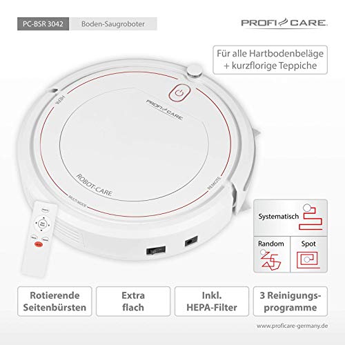 ProfiCare ® Boden-Saugroboter reinigt selbstständig alle Räume, Staubsauger Roboter inkl. Fernbedienung, Vacuum Cleaner… - Image 7