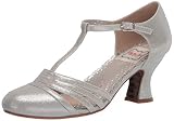 Bettie Page Damen Vintage Style Pump, Silber (Silber), 40.5 EU