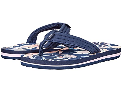Image of Roxy Girl's Vista Flip Flop Sandal, Blue Indigo 213, 2 Big Kid