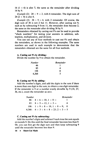Short-Cut Math